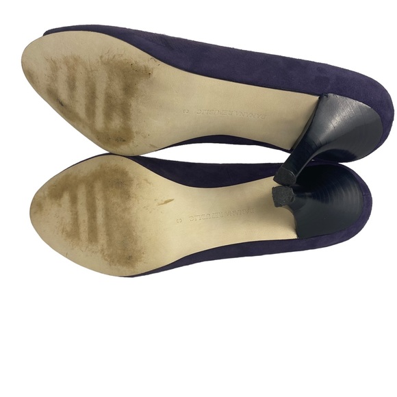 Banana Republic Womens Open Toe Suede Pumps Heels in Purple Size 8 - Picture 10 of 14